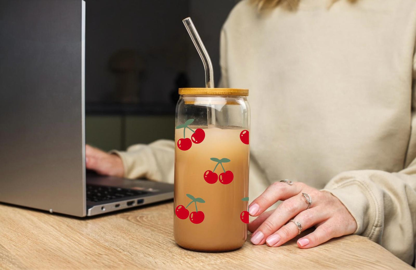 Cherry Glass Cup (Copy)