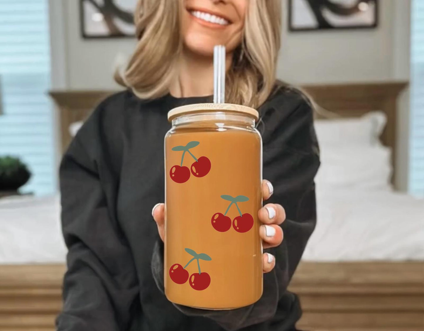 Cherry Glass Cup (Copy)