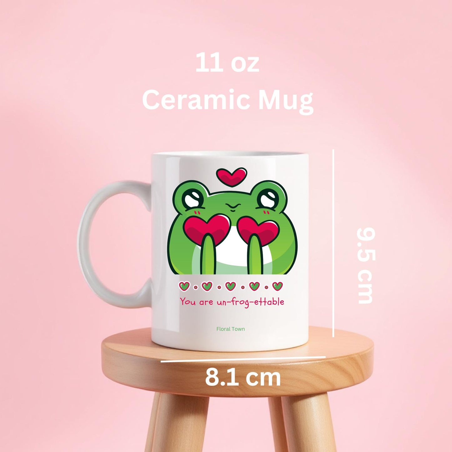 Froggy White Ceramic Mug
