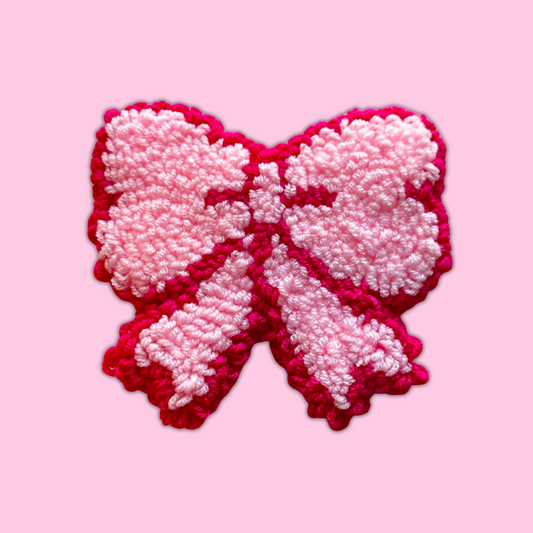 Coquette Bow  Needle Coasters – Handmade, Non-Slip