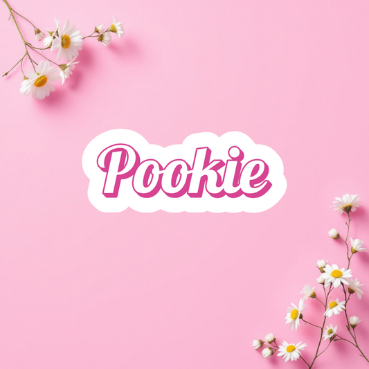 Pookie Die-Cut Vinyl Sticker