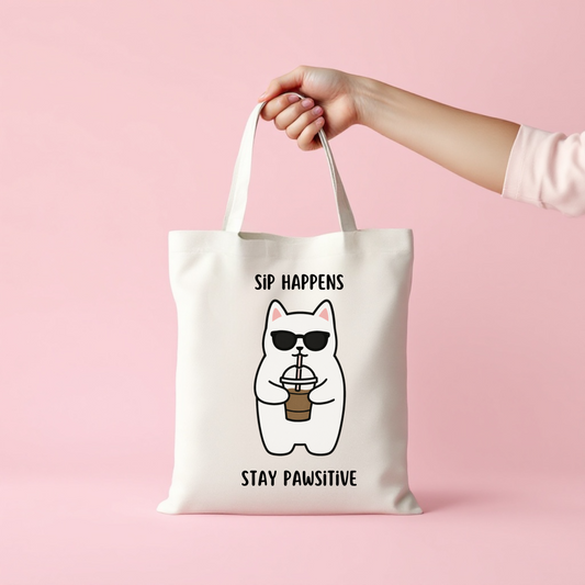 Stay Pawsitive Tote Bag