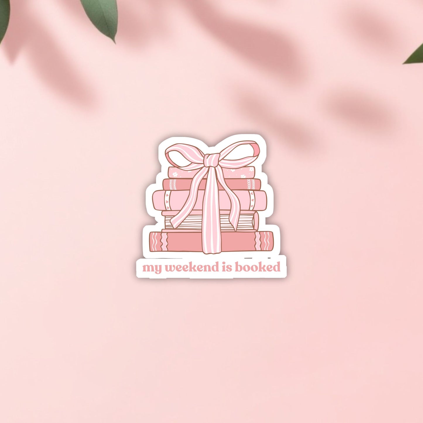 Booked Die-Cut Vinyl Sticker