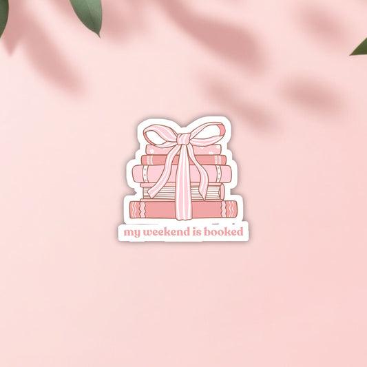 Booked Die-Cut Vinyl Sticker