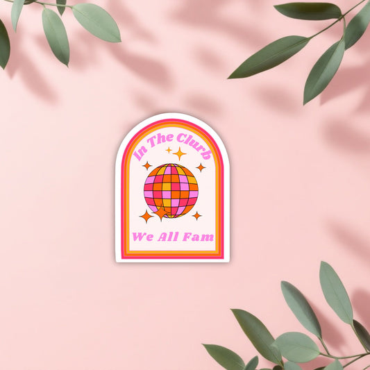 We All Fam Die-Cut Vinyl Sticker