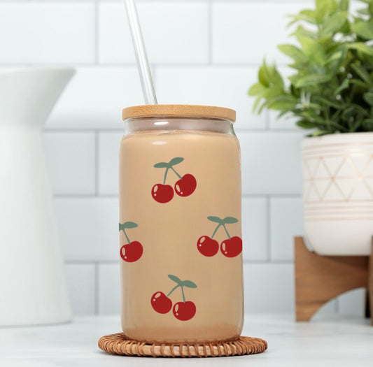 Cherry Glass Cup (Copy)
