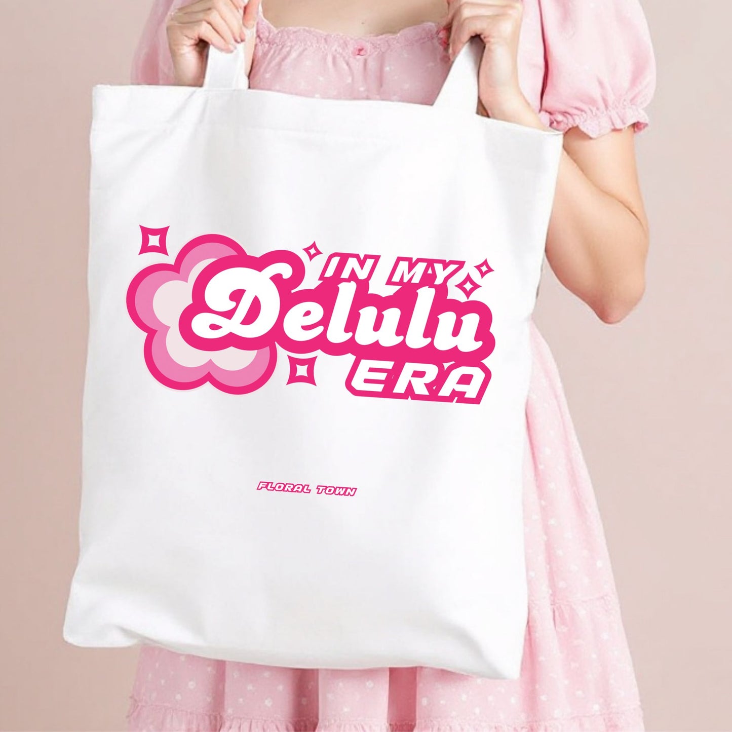 Delulu Era Panda Tote Bag
