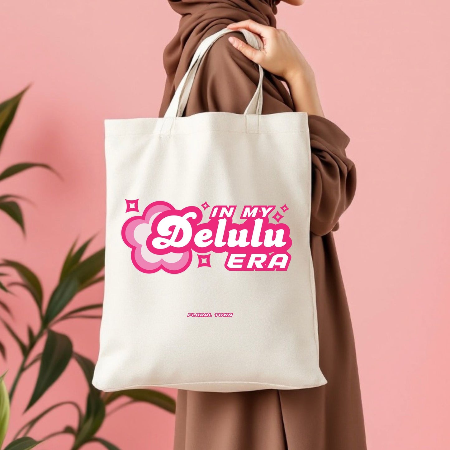 Delulu Era Panda Tote Bag