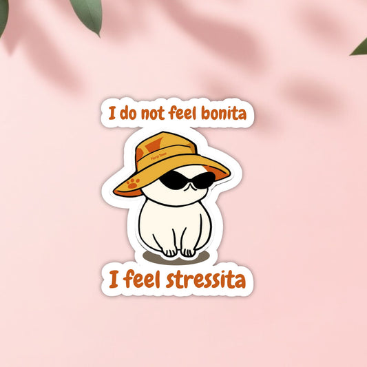 Bonita Cat Die-Cut Vinyl Sticker